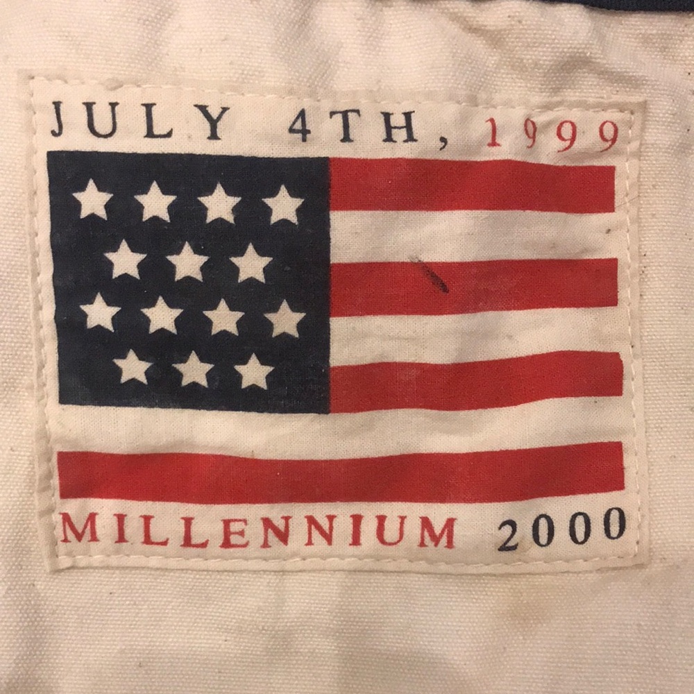 Vintage Y2K Canvas American Flag canvas tote bag - Picture 4 of 4